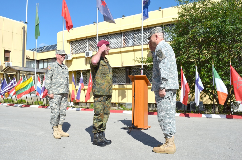 KFOR chief of staff change of responsibility ceremony