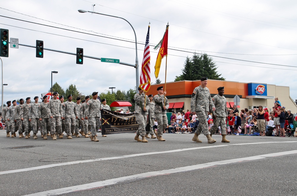 Thunderbolt soldiers serve as grand marshals in Fourth of July parade