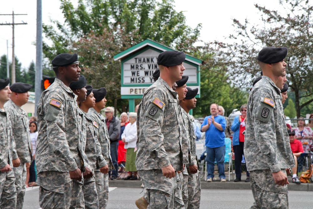 Thunderbolt soldiers serve as grand marshals in Fourth of July parade