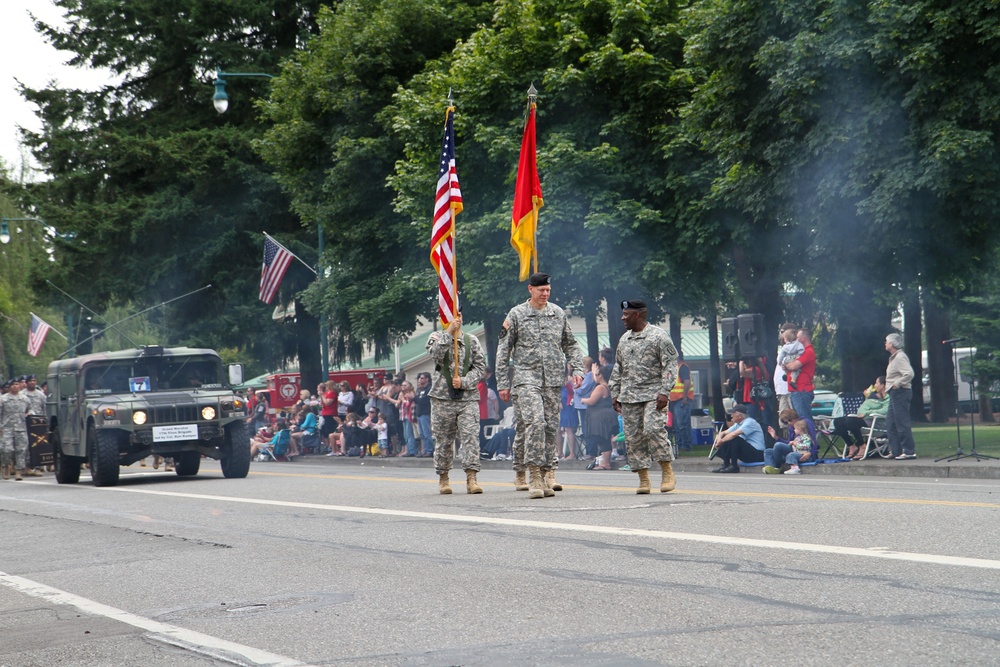 Thunderbolt soldiers serve as grand marshals in Fourth of July parade