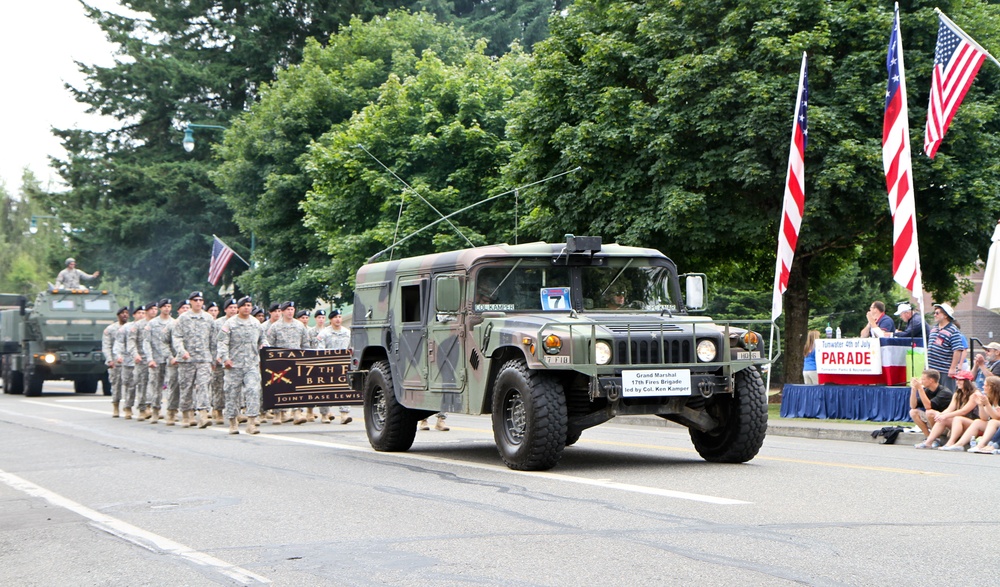 Thunderbolt soldiers serve as grand marshals in Fourth of July parade