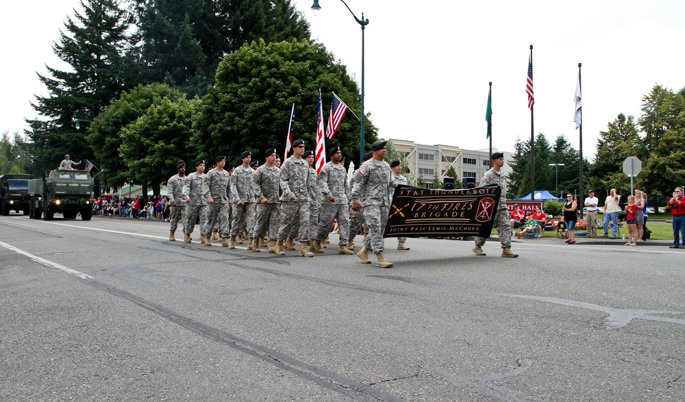 Thunderbolt soldiers serve as grand marshals in Fourth of July parade