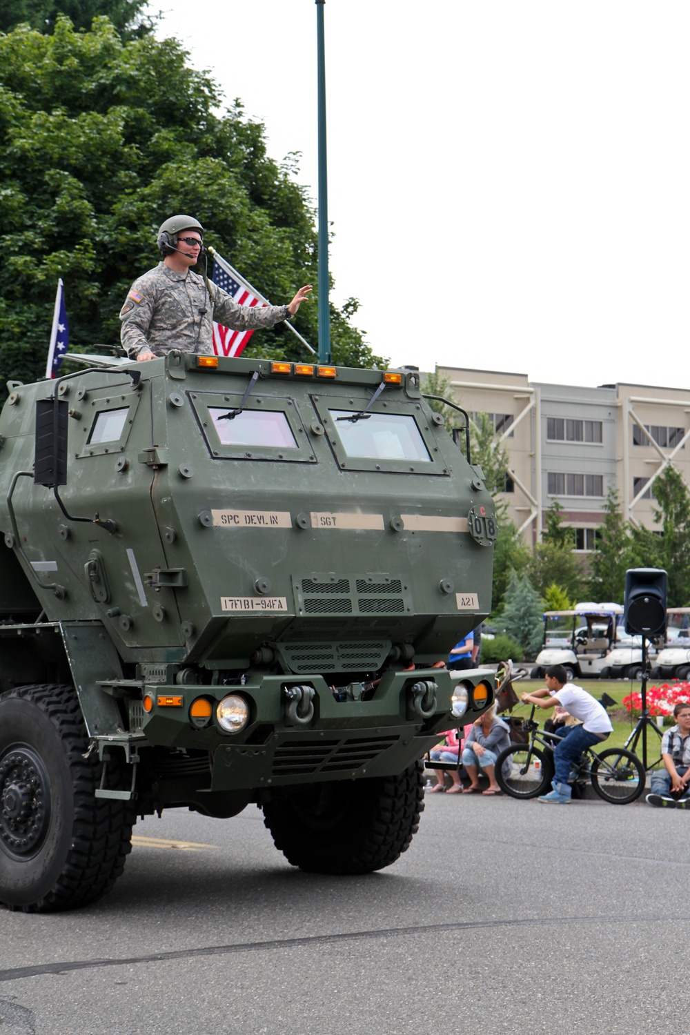 Thunderbolt soldiers serve as grand marshals in Fourth of July parade