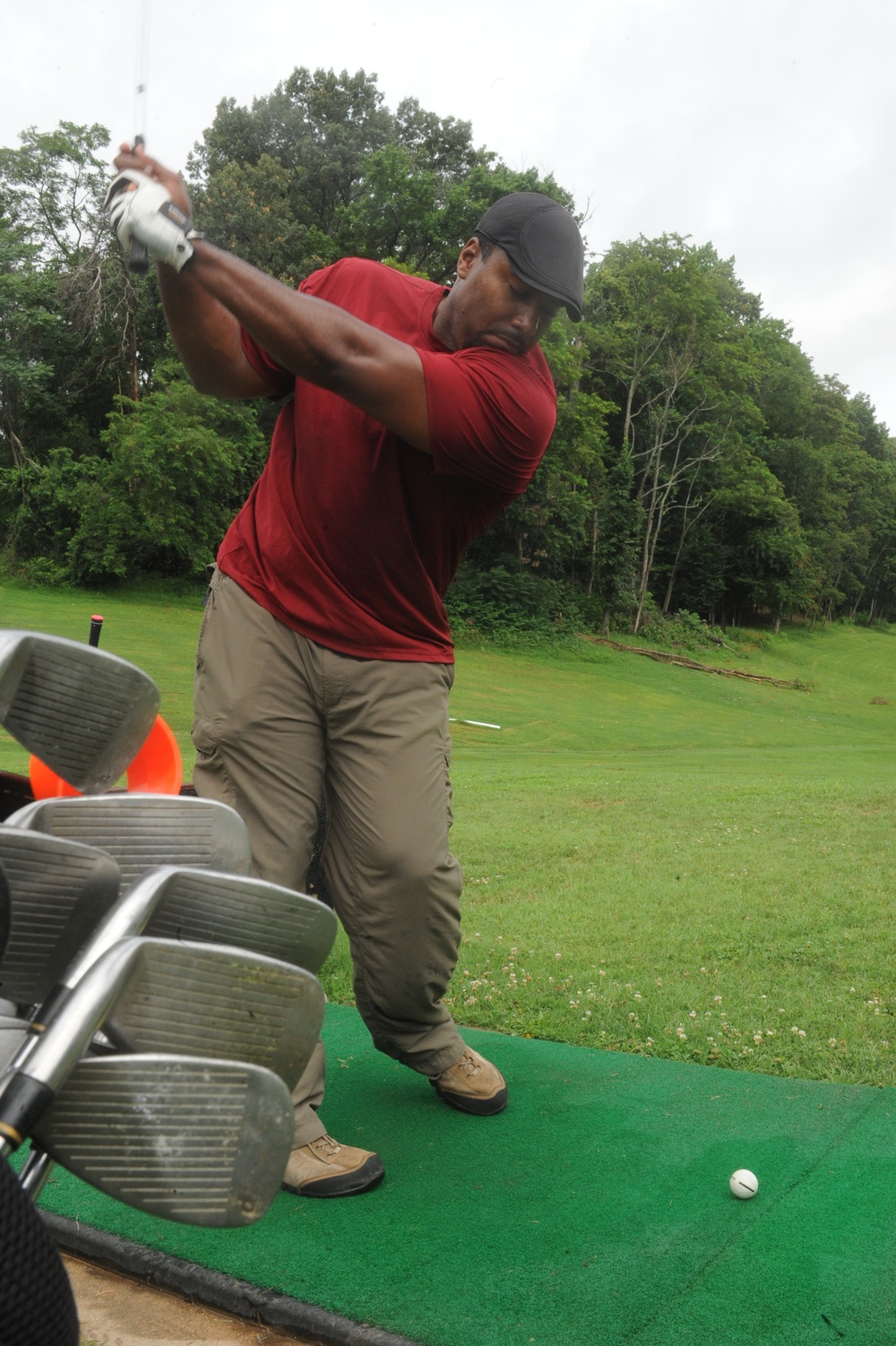 Free driving range tokens for active duty military