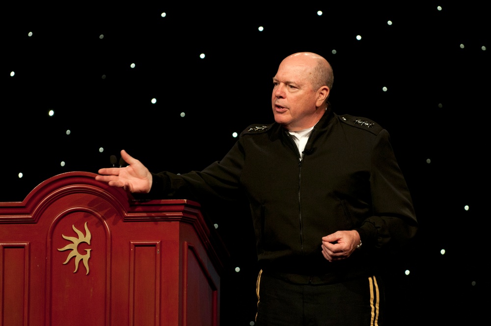 Lt. Gen. William E. Ingram, Jr., speaks at the Military Child Education Coalition 2013 National Training Seminar