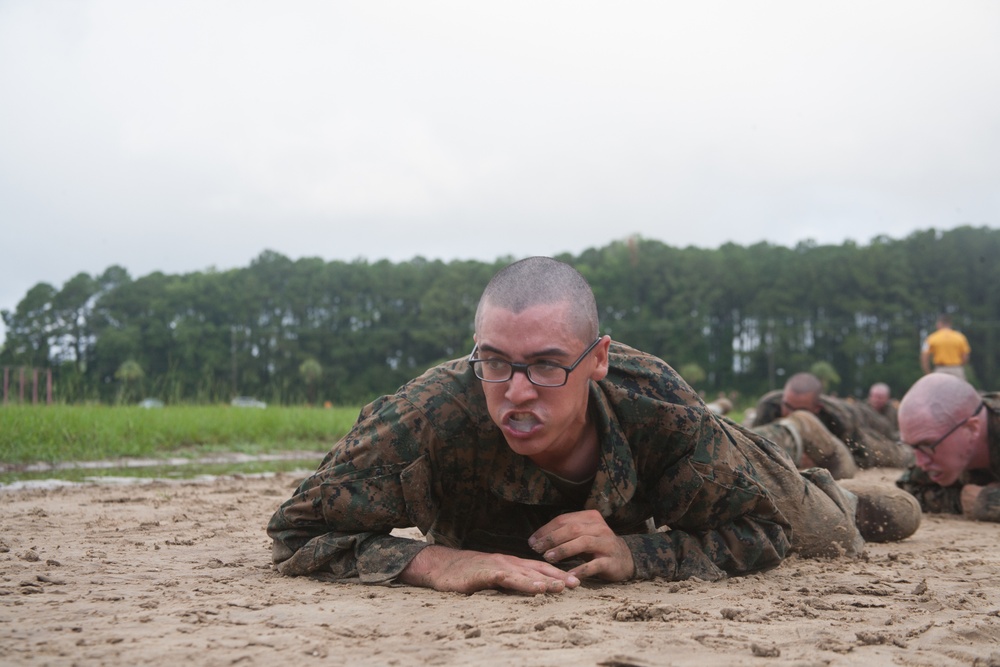 Marine recruits increase endurance during martial arts course on Parris Island