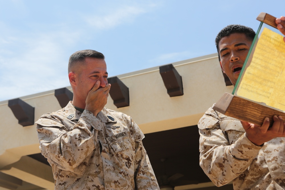 Band bids farewell to 3rd MAW Sergeant Major