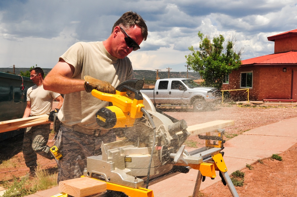 Colorado Air National Guard and Army Reserve members support the SMASE Innovative Readiness Training Program in Window Rock, Ariz.