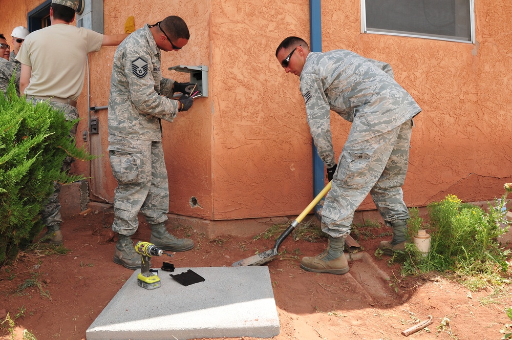 Colorado Air National Guard and Army Reserve members support the SMASE Innovative Readiness Training Program in Window Rock, Ariz.