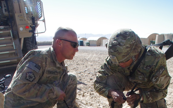 864th Engineer Battalion medics train to real life situations while deployed in Afghanistan