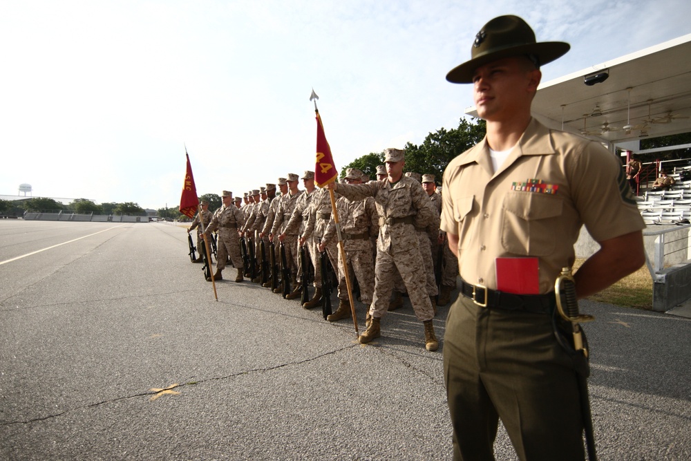 Parris Island recruits take first steps toward Marine Corps discipline with drill