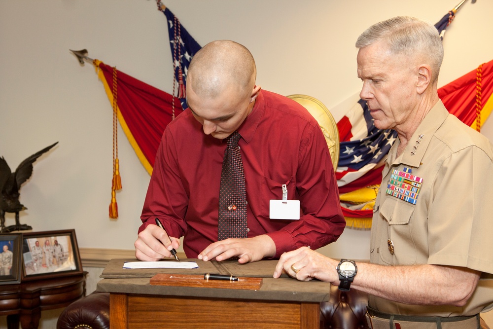 Honorary Marine ceremony