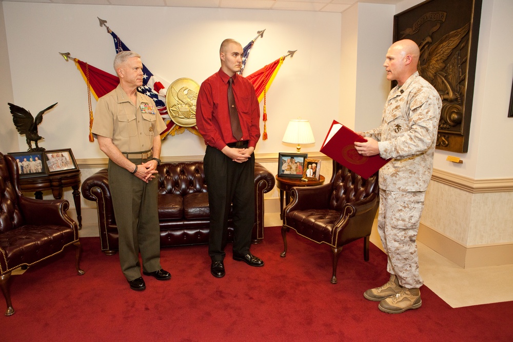 Honorary Marine ceremony