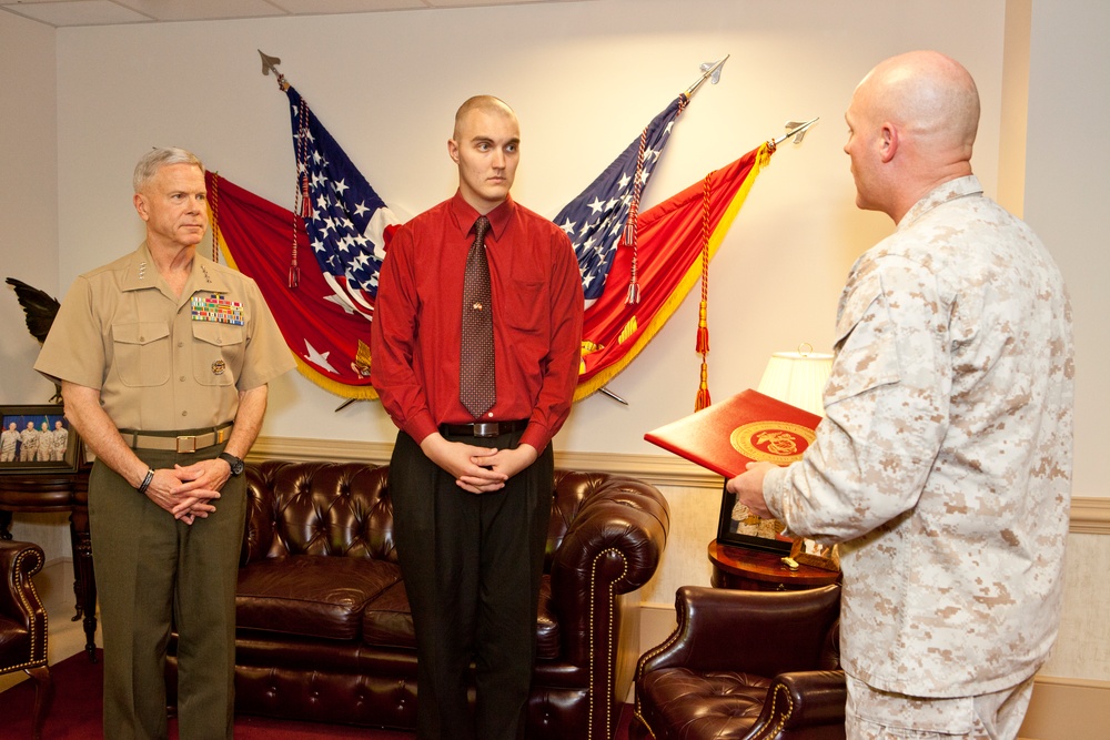 Honorary Marine ceremony