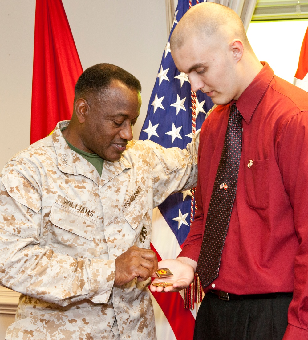 Honorary Marine ceremony