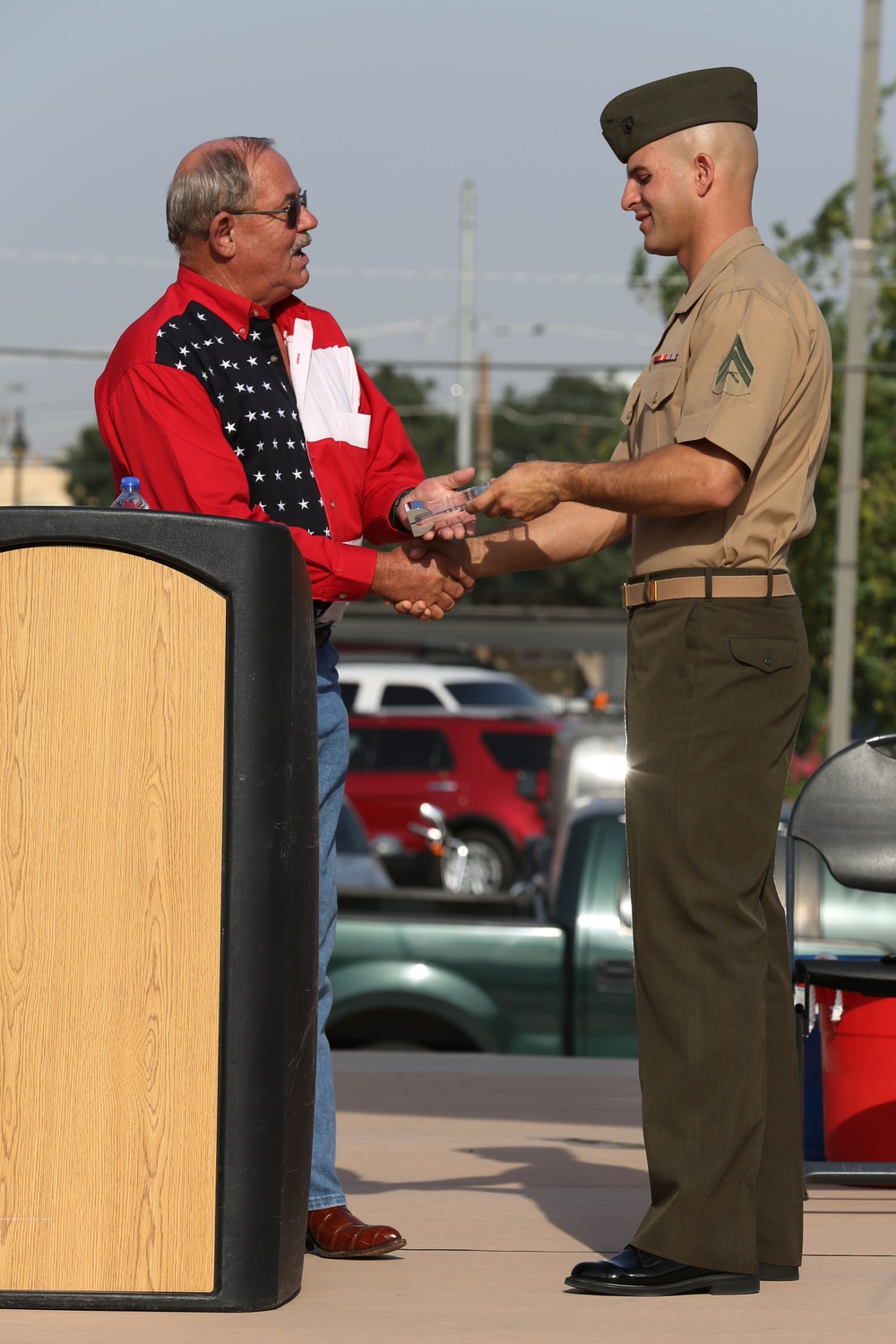 MCAS Yuma Marines honored at Fourth of July Flag Raising Event