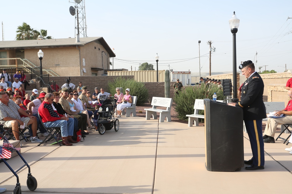 DVIDS Images MCAS Yuma Marines honored at Fourth of July Flag