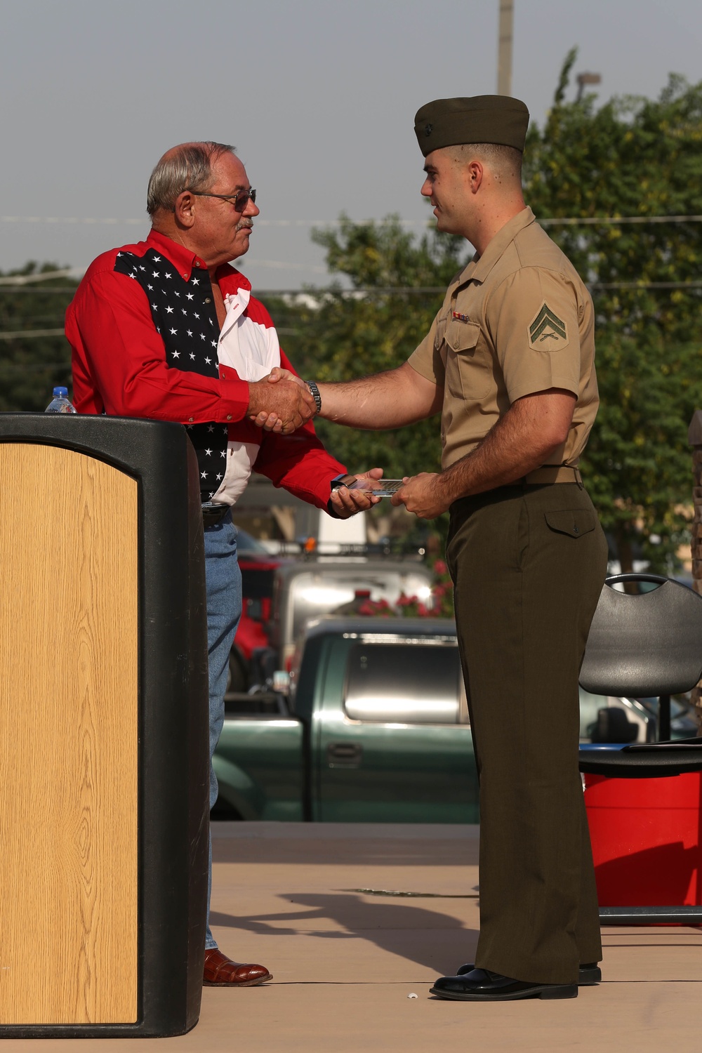 MCAS Yuma Marines honored at Fourth of July Flag Raising Event