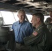 Mabus aboard the USS George H.W. Bush