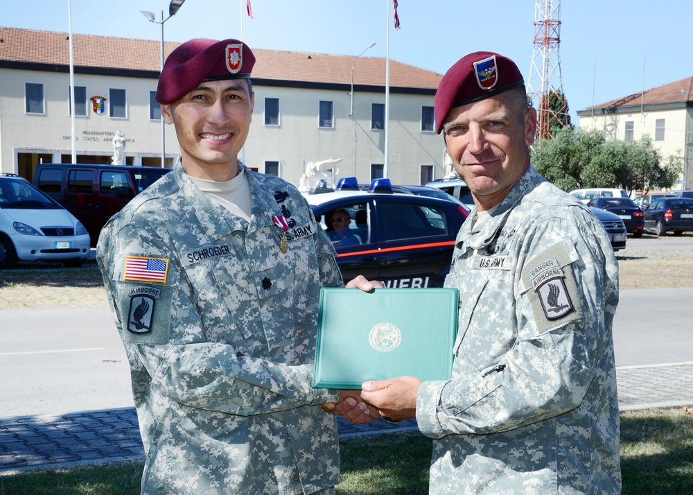 Change of command 1st 503rd Battalion