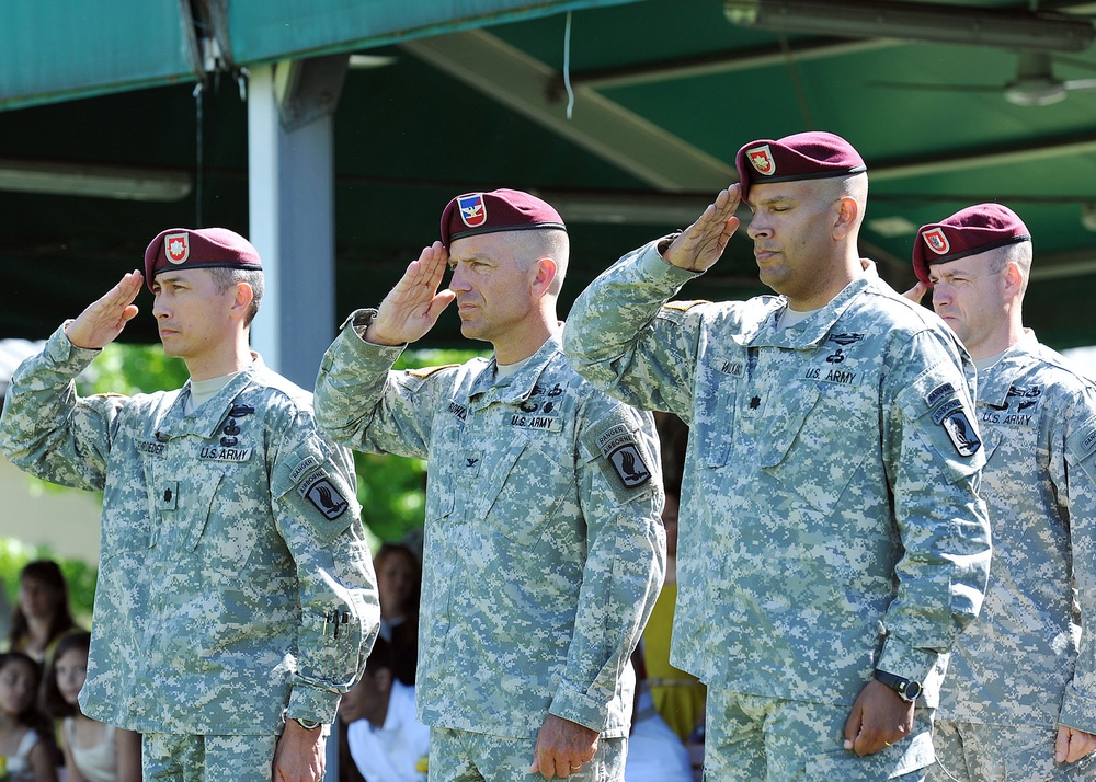 Change of command 1st 503rd Battalion