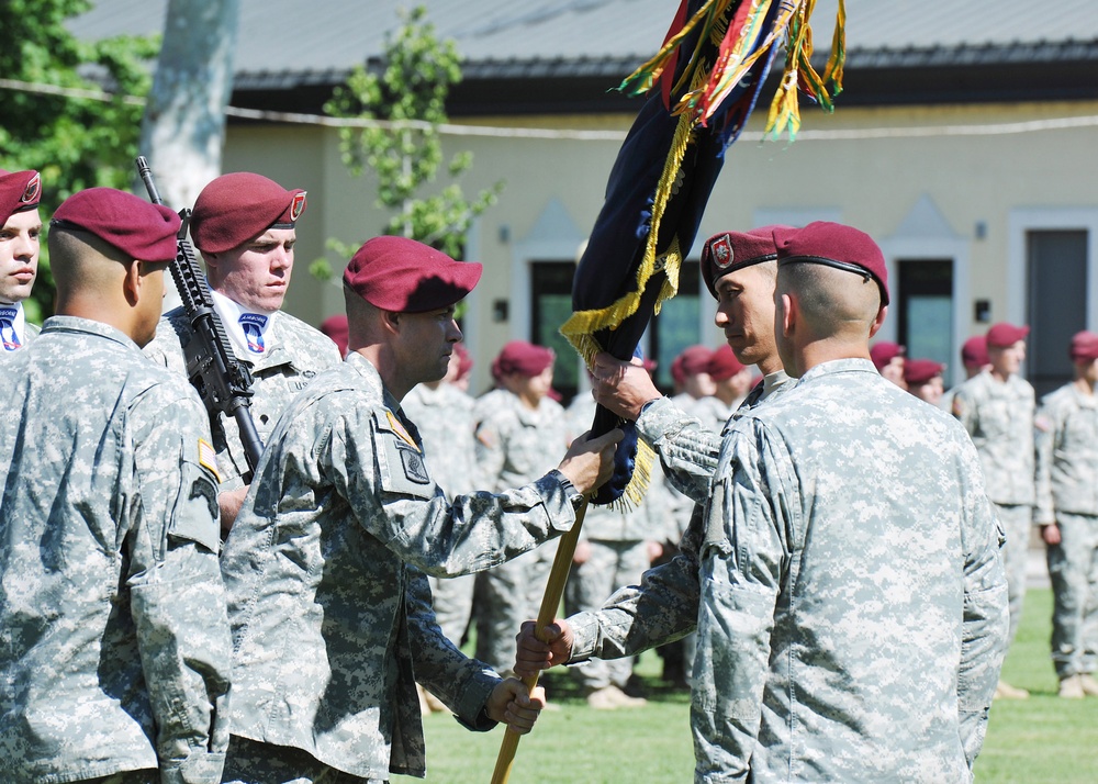 Change of command 1st 503rd Battalion