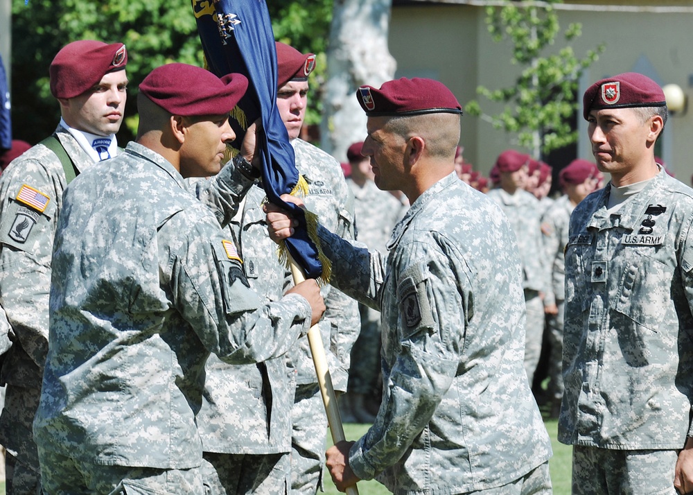 Change of command 1st 503rd Battalion