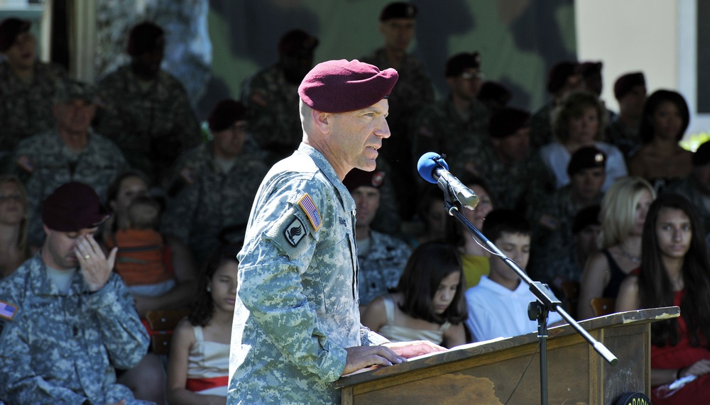 Change of command 1st 503rd Battalion