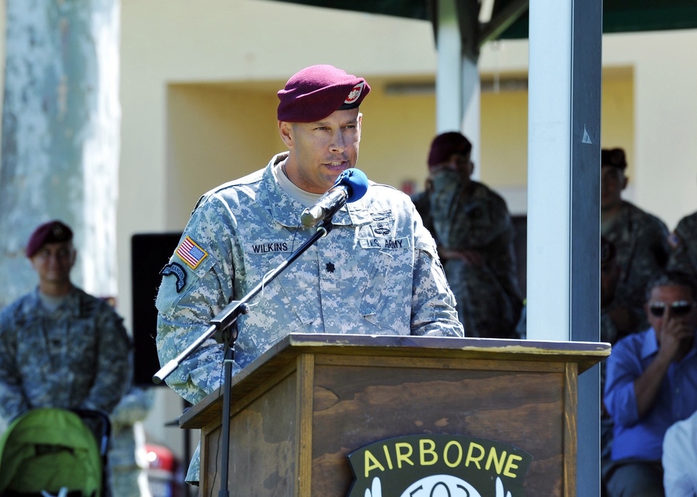 Change of command 1st 503rd Battalion