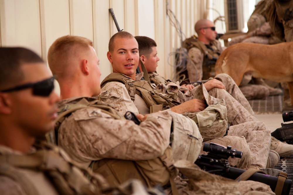 U.S. Marines with Golf 2/8 Conduct Mission Rehearsals