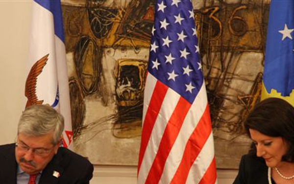 Iowa, Kosovo form sister state partnership