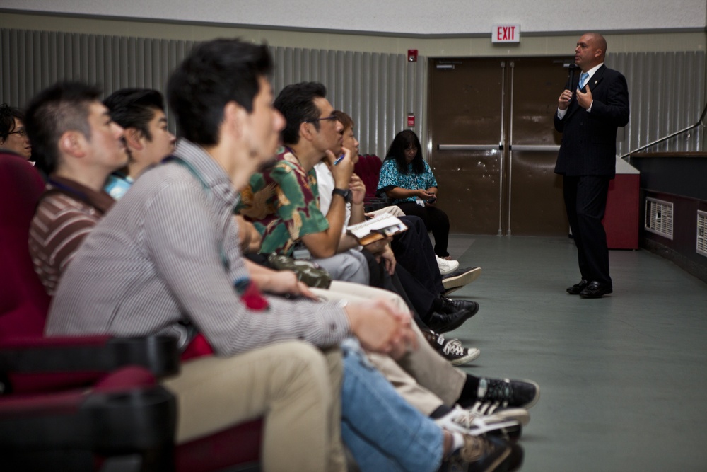 Junior Chamber International Japan visits Camp Foster