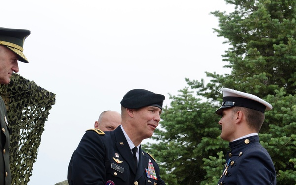 Kosovo cadet graduates receive visit from Iowa adjutant general