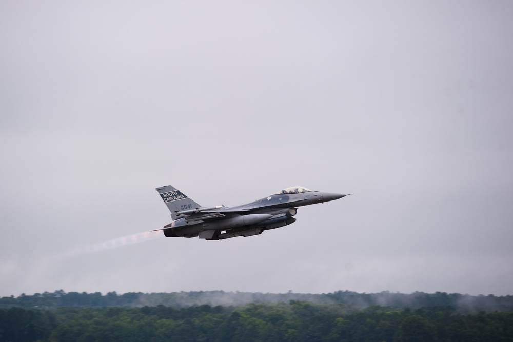 July readiness exercise F-16 Fighting Falcon take off