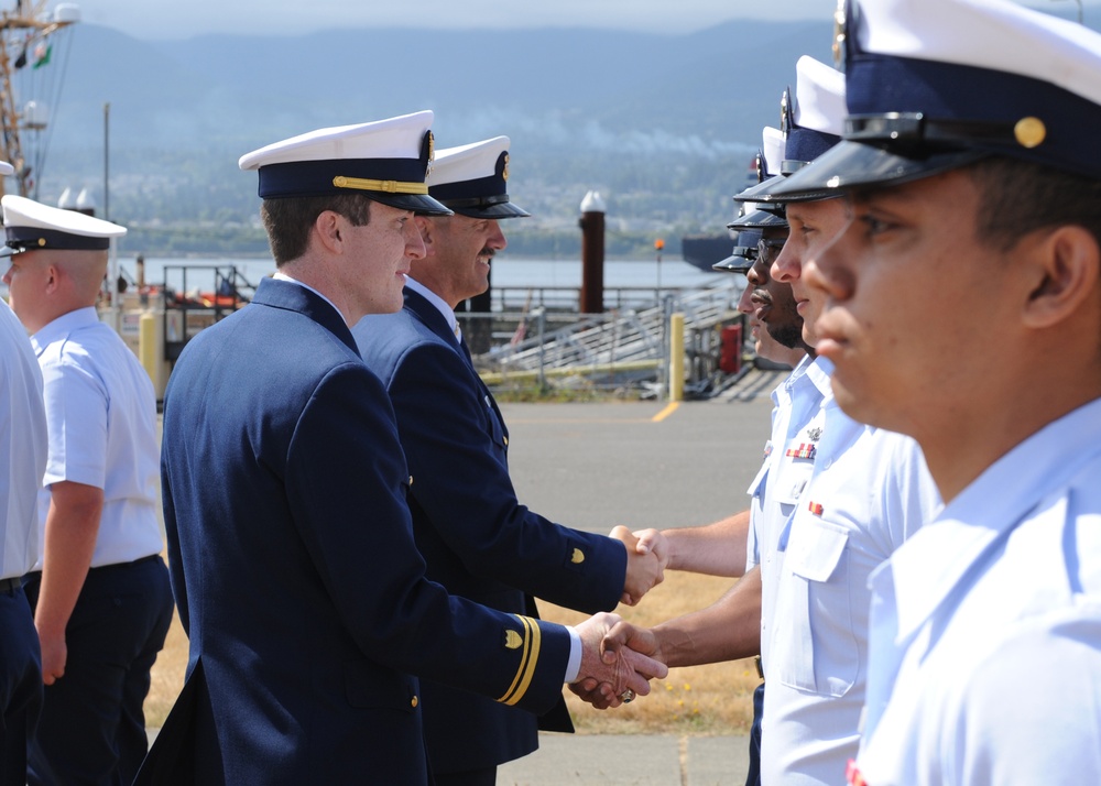 Coast Guard Cutter Wahoo change of command ceremony