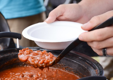 Chill-axing with MAG-24: MAG-24 units compete in chili cook-off