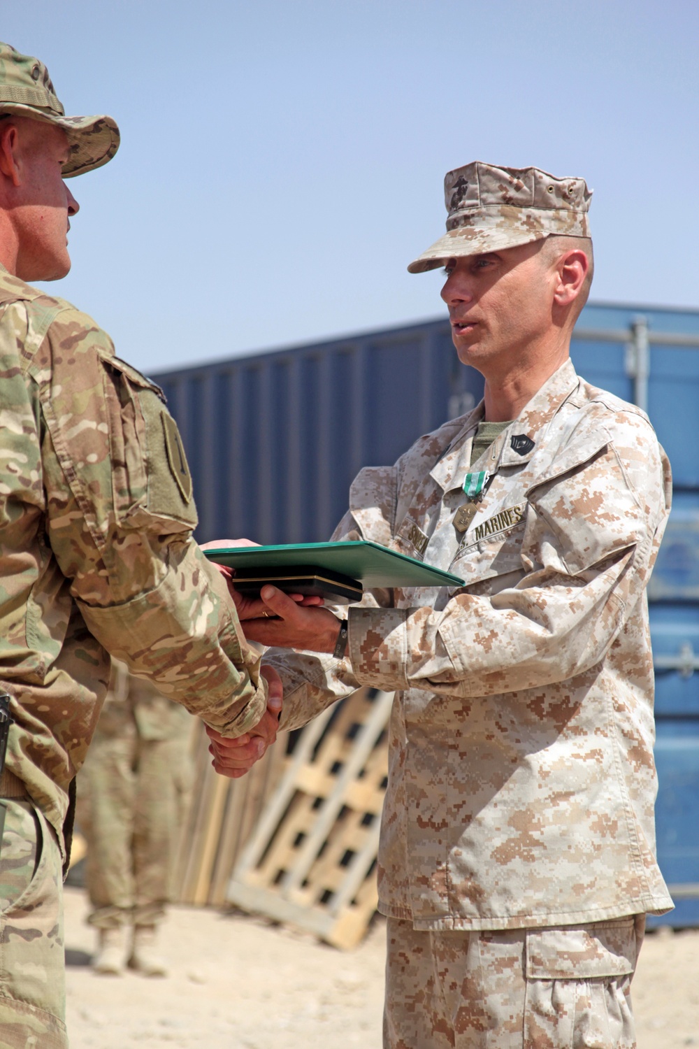 Marines receive Army medals in Helmand province