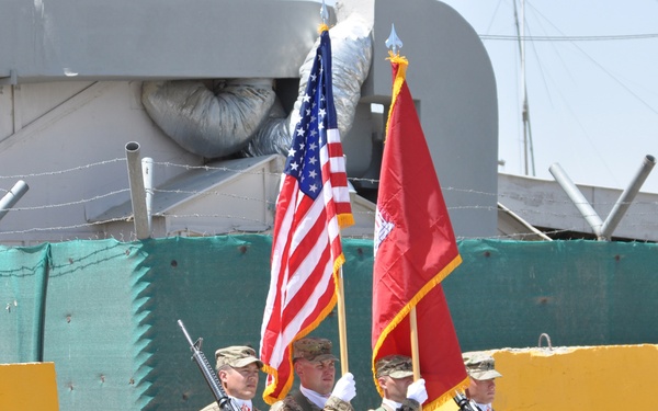Color Guard pakes position