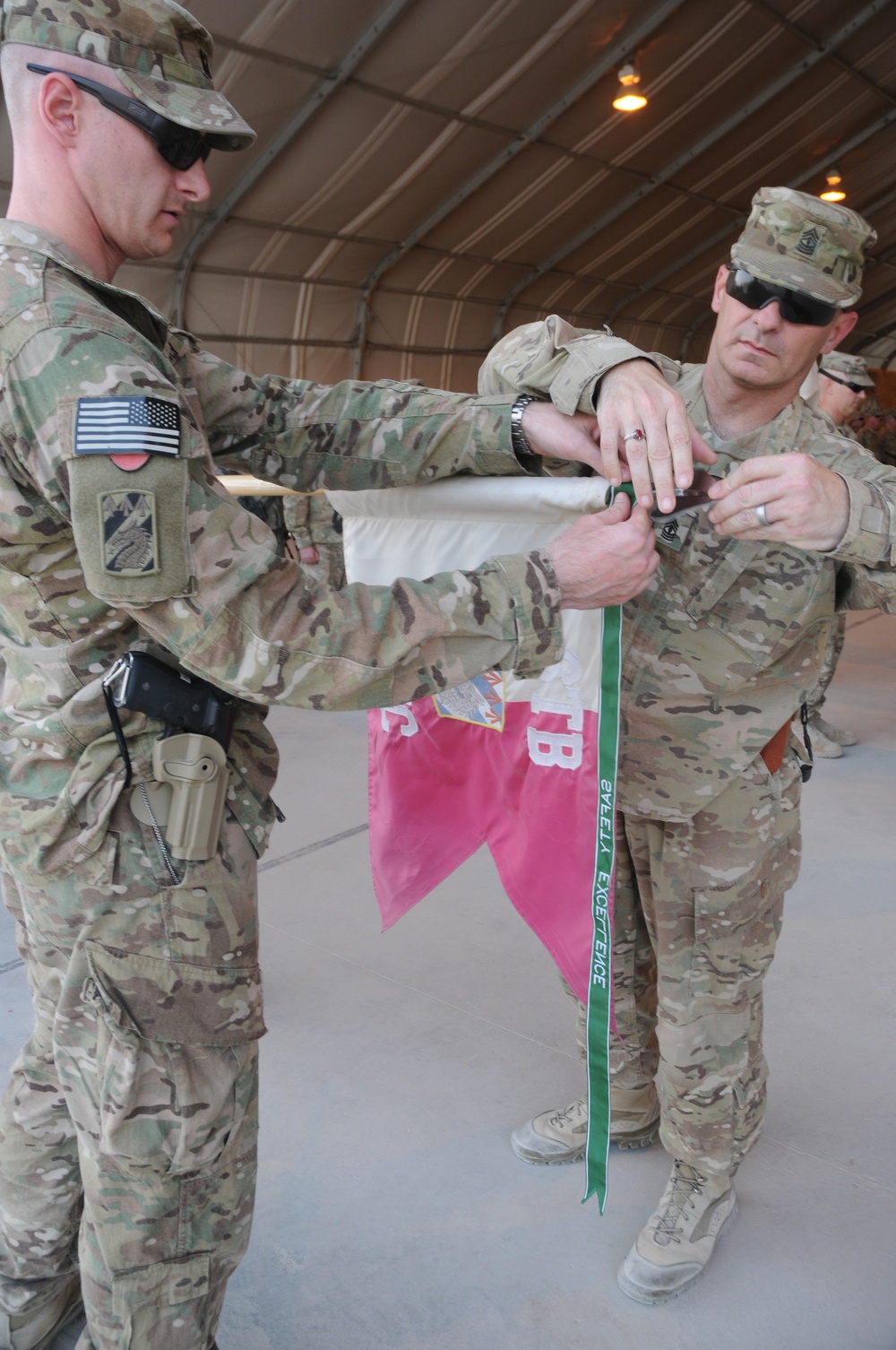 Seven deployed units stay accident-free, earn coveted safety streamer