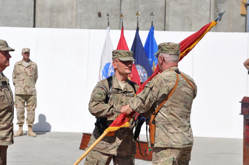 Passing TAN Colors to Division Commander