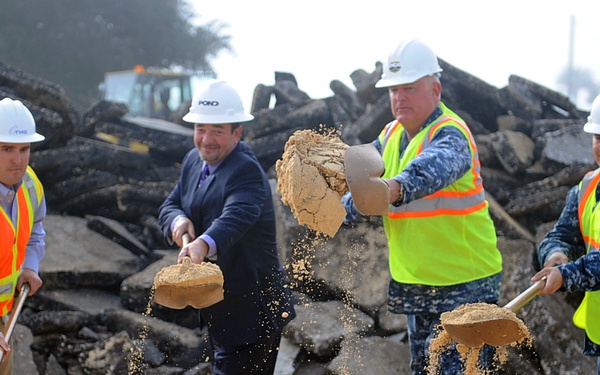 Breaking ground on Naval Station Mayport