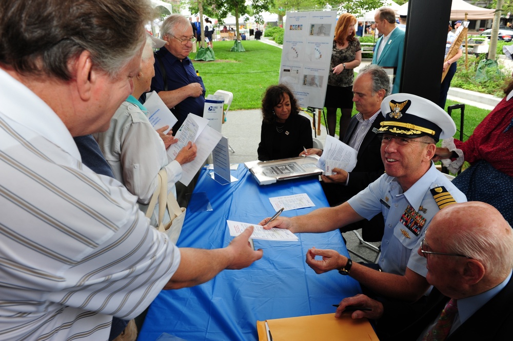 Commemorative lighthouse stamp ceremony