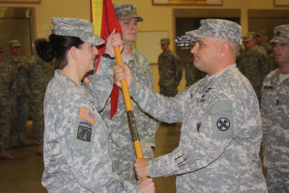 Engineer unit leader finishes command tour