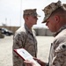 Marines with 2nd Battalion, 8th Marines Promote Staff Sgt. Christopher Broadstreet