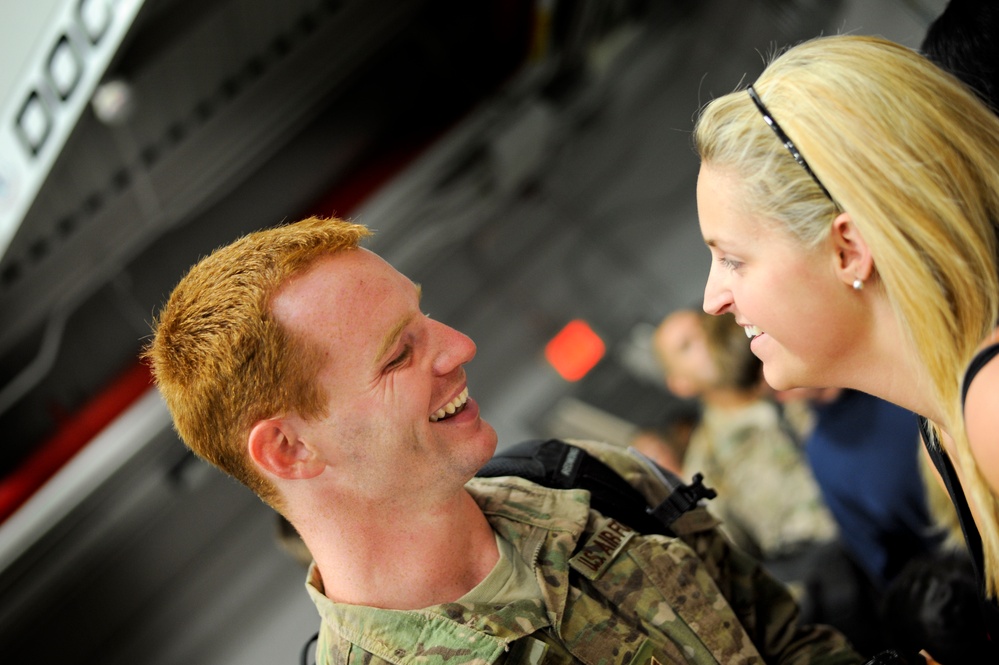 Airmen return home from Air Expeditionary Force deployment