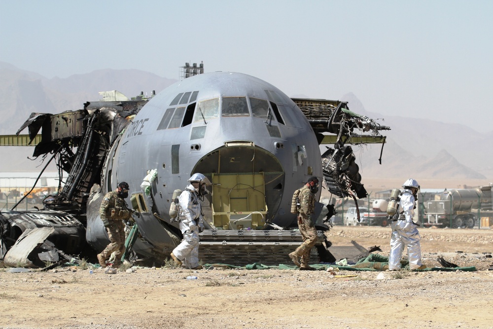 C130 aircraft wings removed with explosives