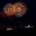 Larger base fireworks crowd, 50-gun salute highlight holiday