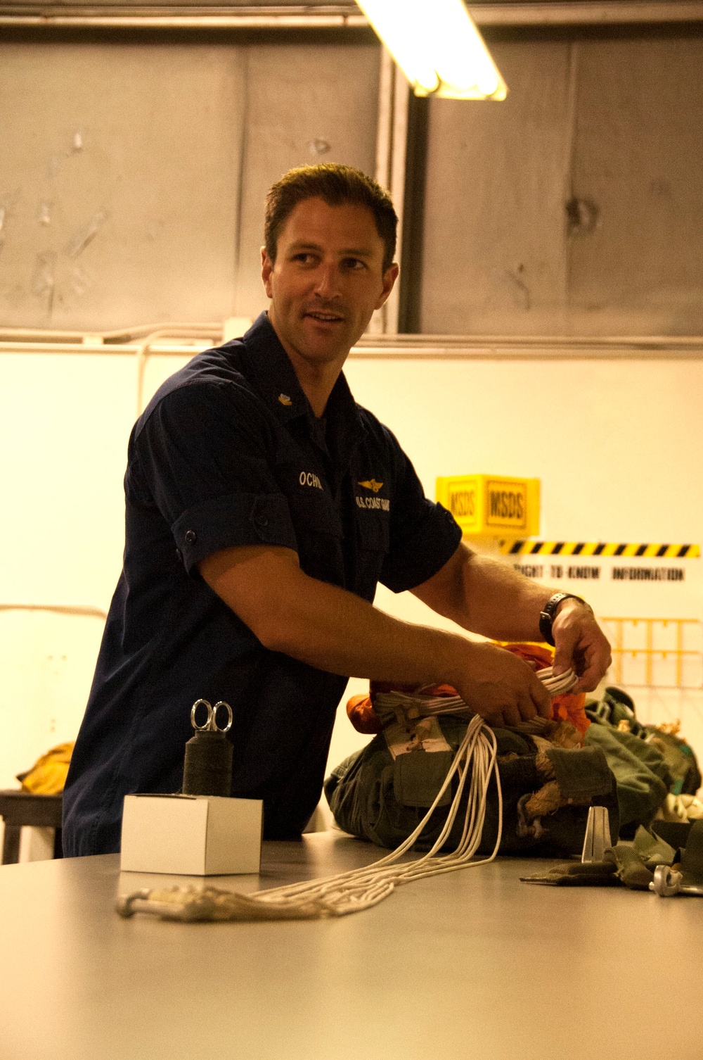 Coast Guard performs equipment maintenance