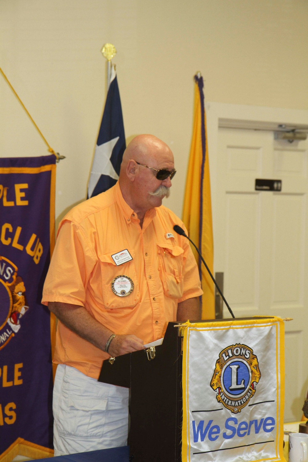 Wrangler 6 discusses Army Force Structure at Temple Lions Club luncheon
