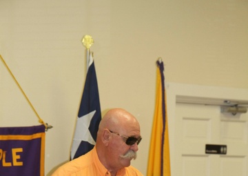 Wrangler 6 discusses Army Force Structure at Temple Lions Club luncheon